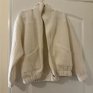 Zara Size M-L White Textured Jacket